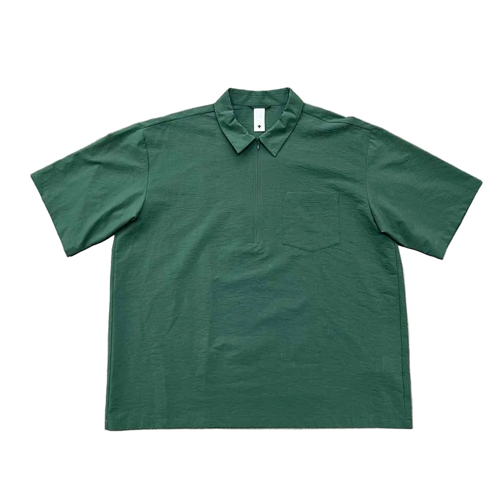 Descente Polo "ZIP" Green Used Size XL