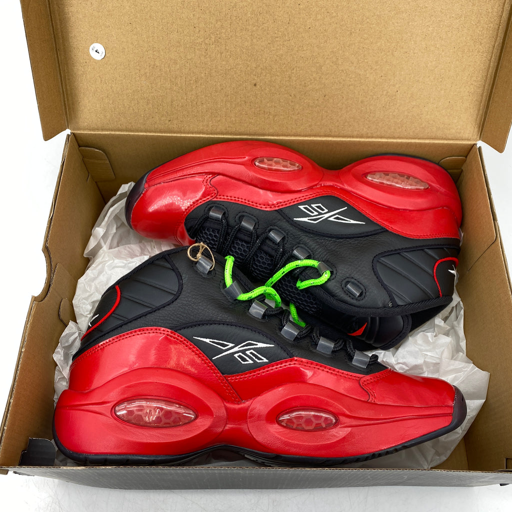 Reebok Question Mid "76Ers Bred" 2020 New Size 10