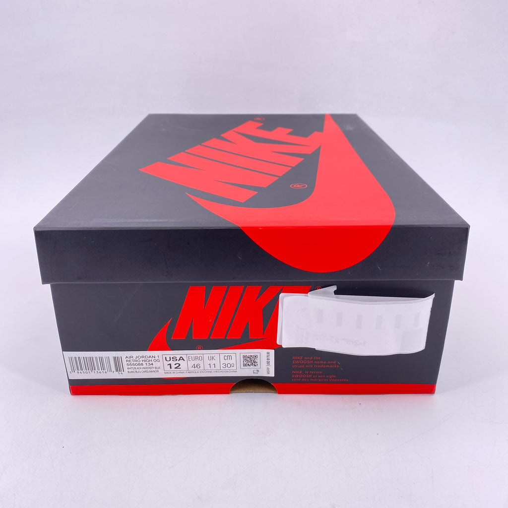 Air Jordan 1 Retro High OG "University Blue" 2021 New Size 12