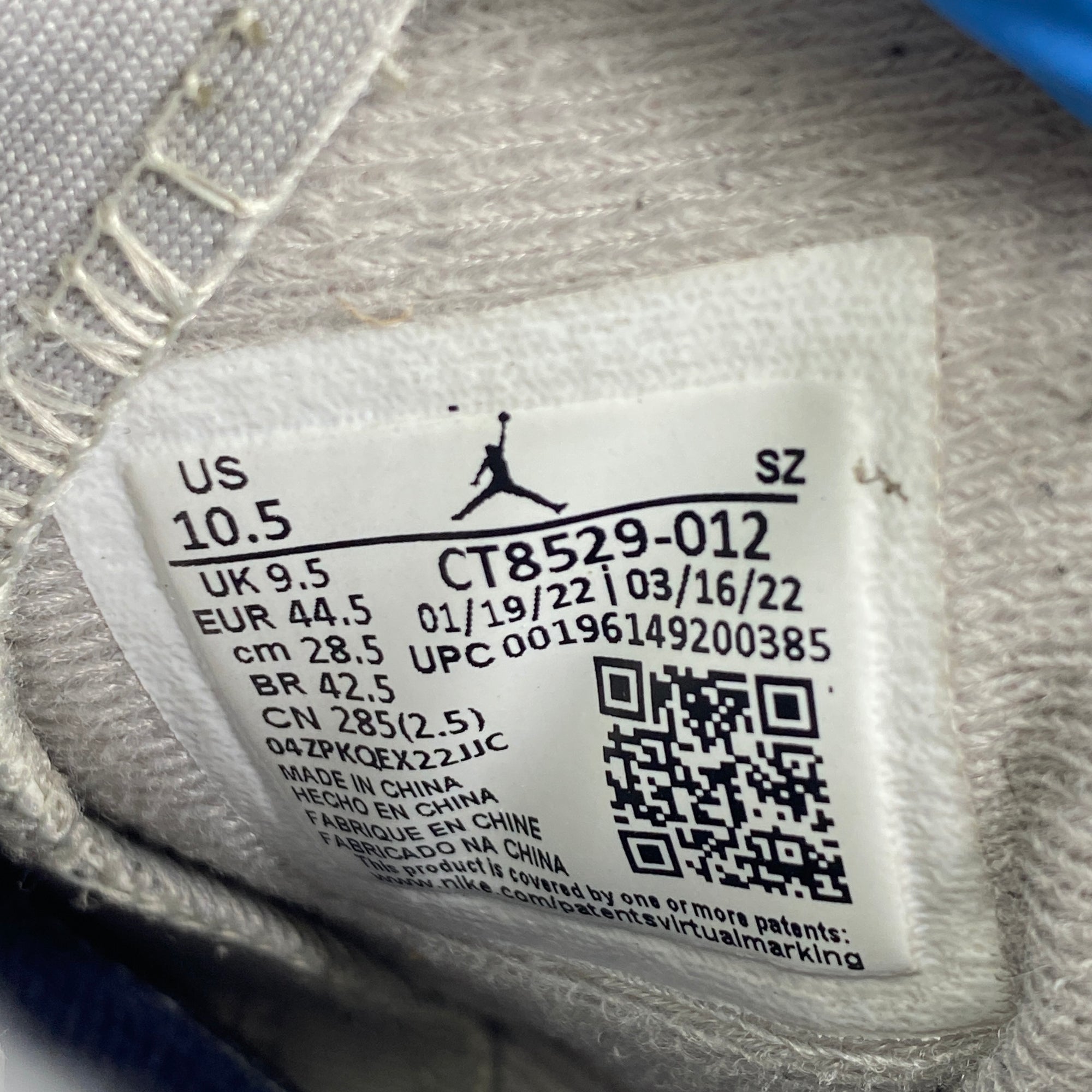 Air Jordan 6 Retro &quot;Georgetown&quot; 2022 Used Size 10.5