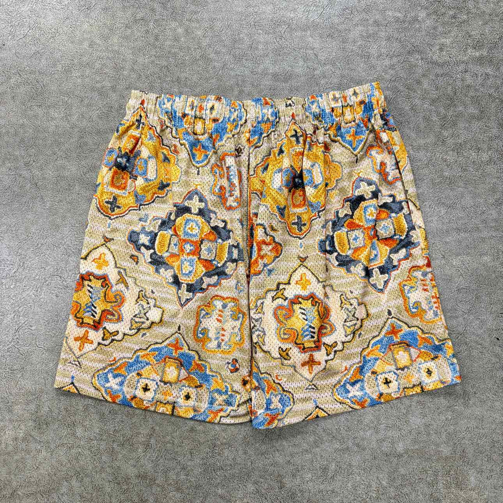 Eric Emanuel Mesh Shorts "RUGS 6" Beige Used Size XL