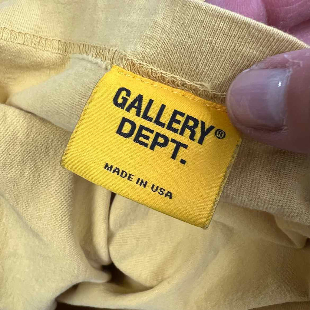 Gallery DEPT. T-Shirt "HOLLYWOOD" Yellow Used Size L