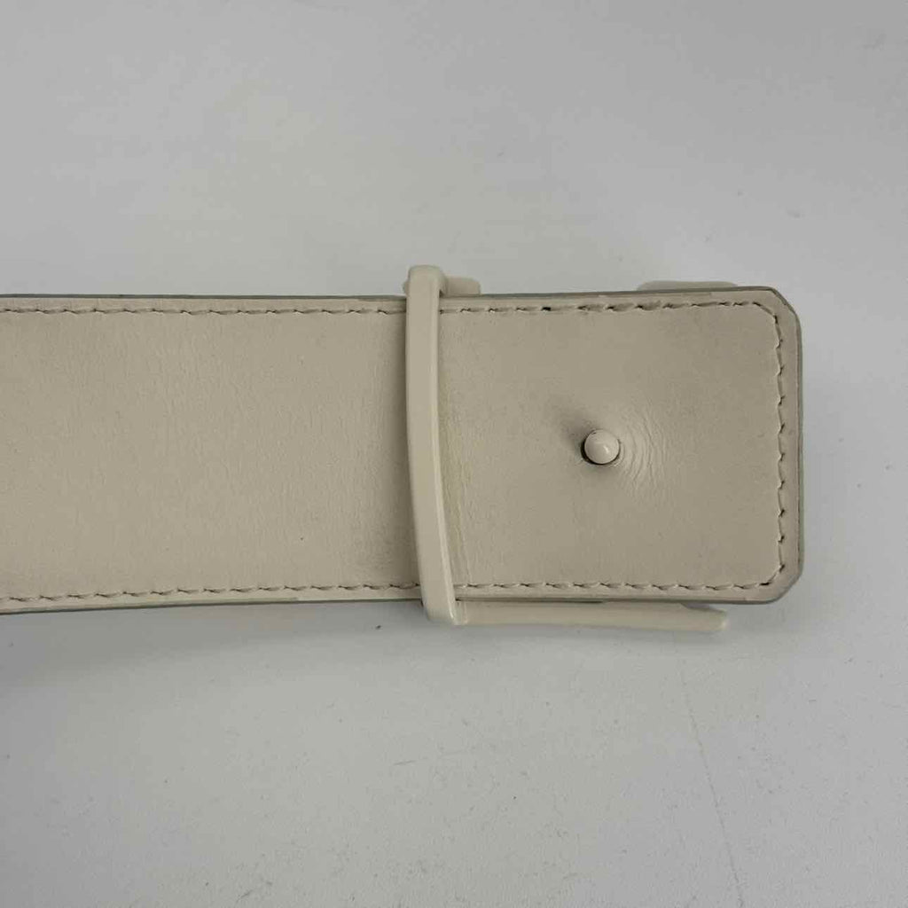 Louis Vuitton Belt "CEINTURE" Used White Size 44