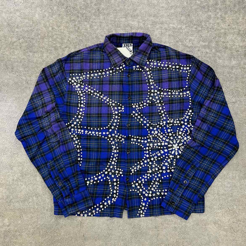 Vale Flannel "VALLEY DREAMS" Purple New Size M