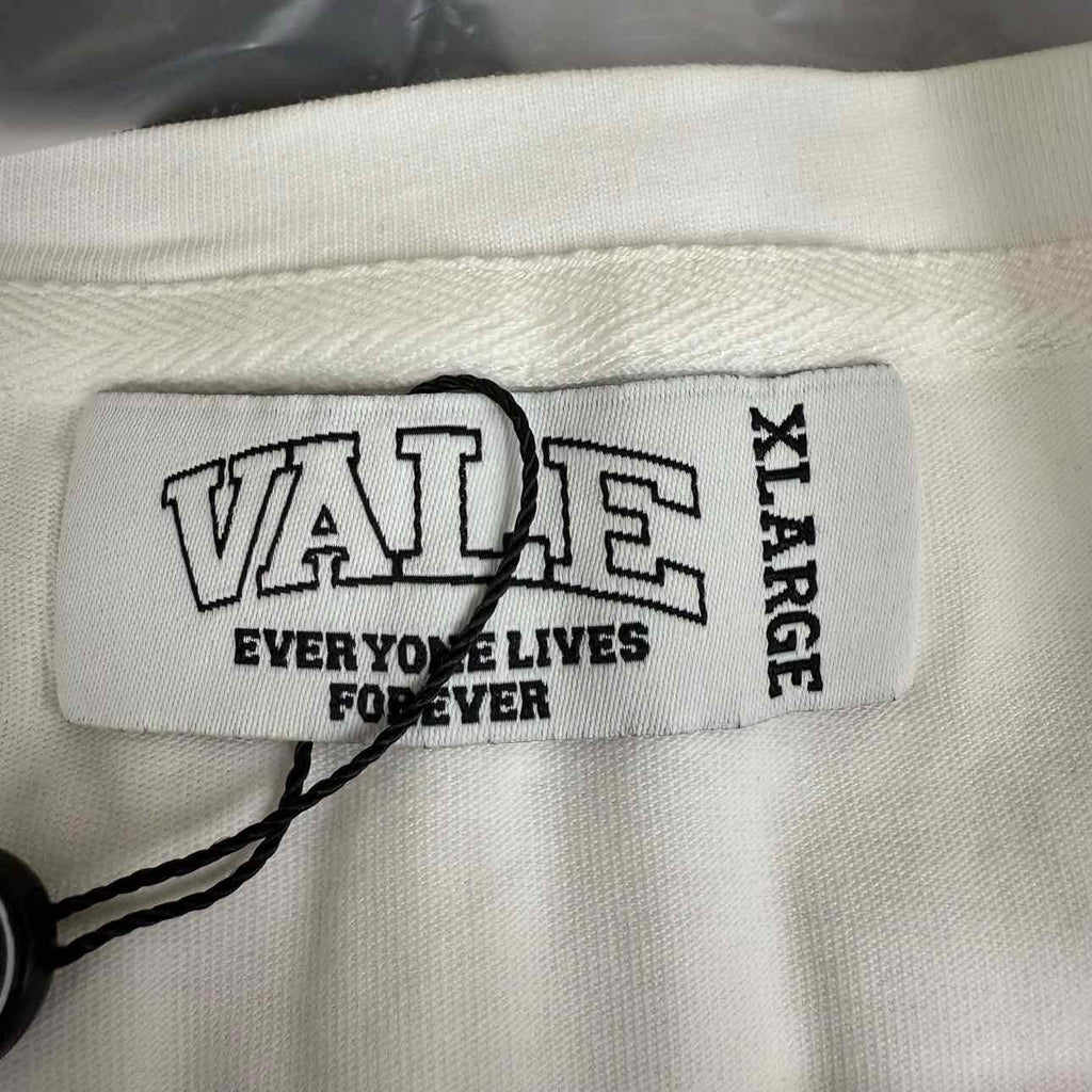 Vale T-Shirt "VALLEY ATHLETICS" White New Size XL