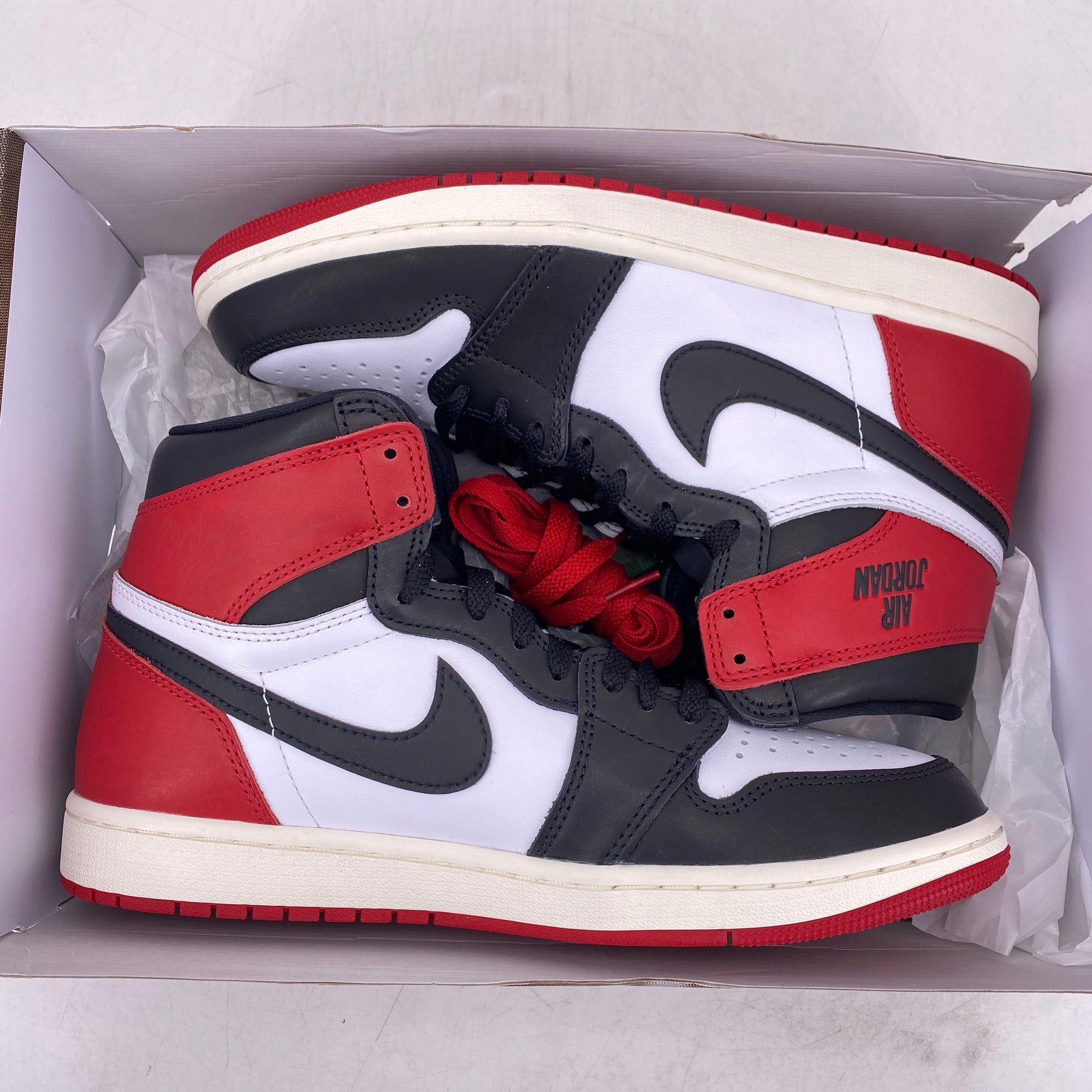 Air Jordan 1 Retro High OG &quot;Black Toe Reimagined&quot; 2024 New Size 10