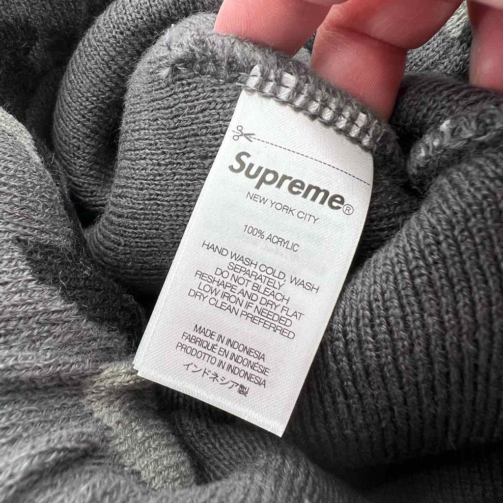 Supreme Beanie "SNOW CAMO" New Grey Size OS