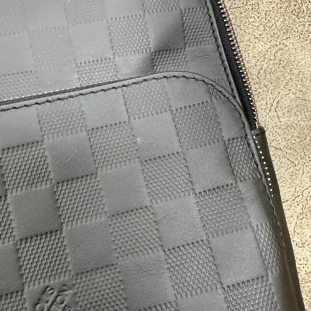 Louis Vuitton SLING BAG "DAMIER INFINI" Used Black