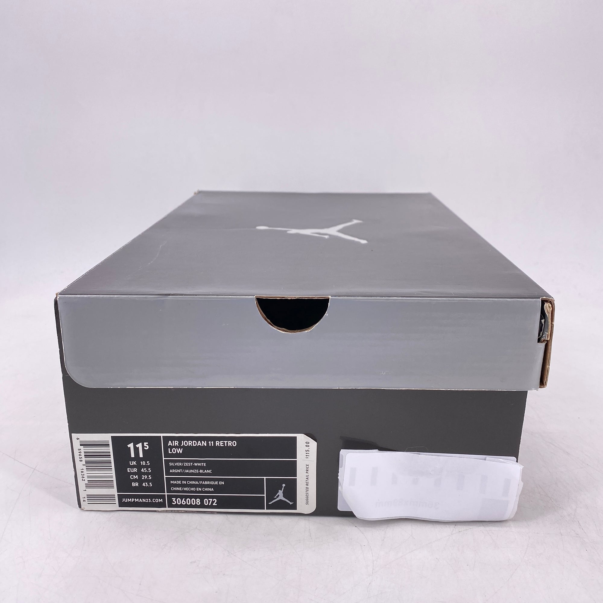 Air Jordan 11 Retro Low IE &quot;Silver Zest&quot; 2007 New Size 11.5