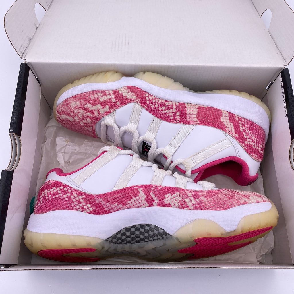 Air Jordan (W) 11 Retro Low "Pink Snakeskin" 2019 Used Size 9W