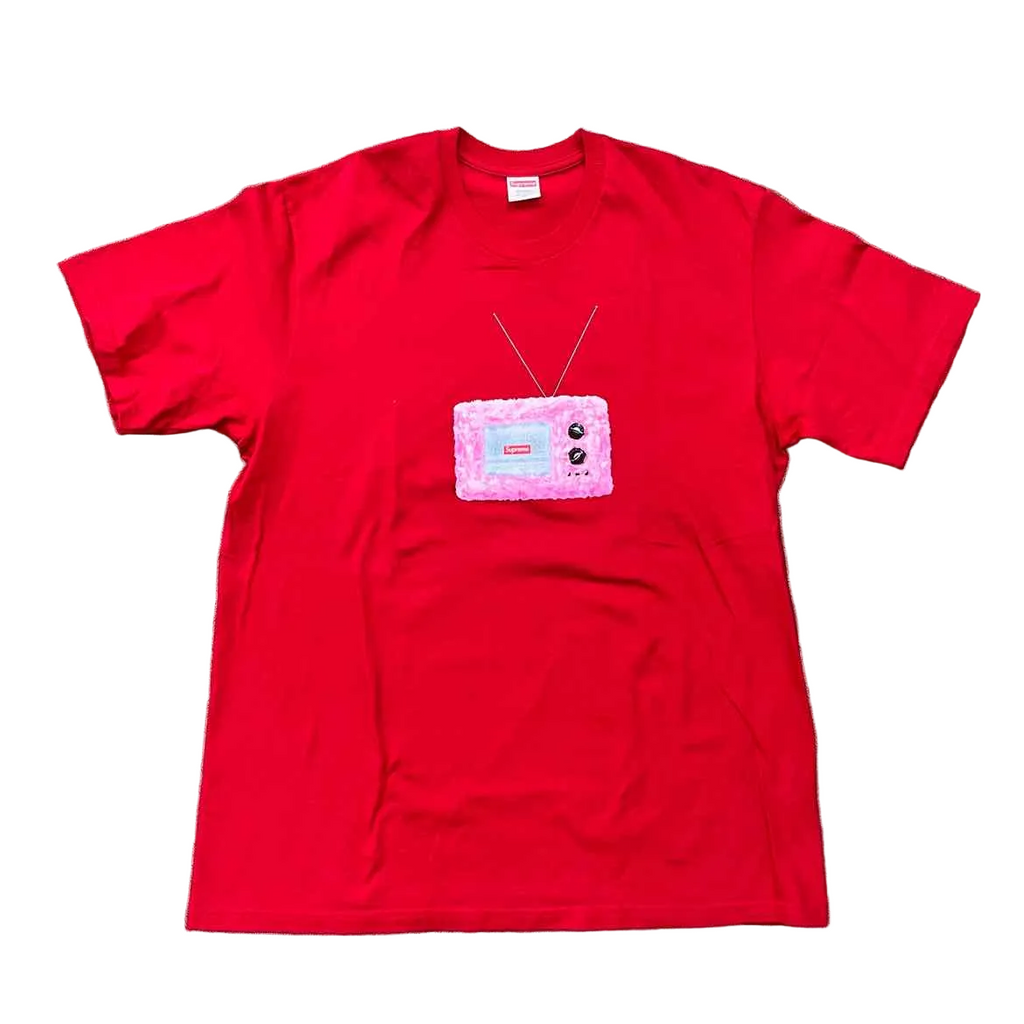 Supreme T-Shirt "TV" Red Used Size XL