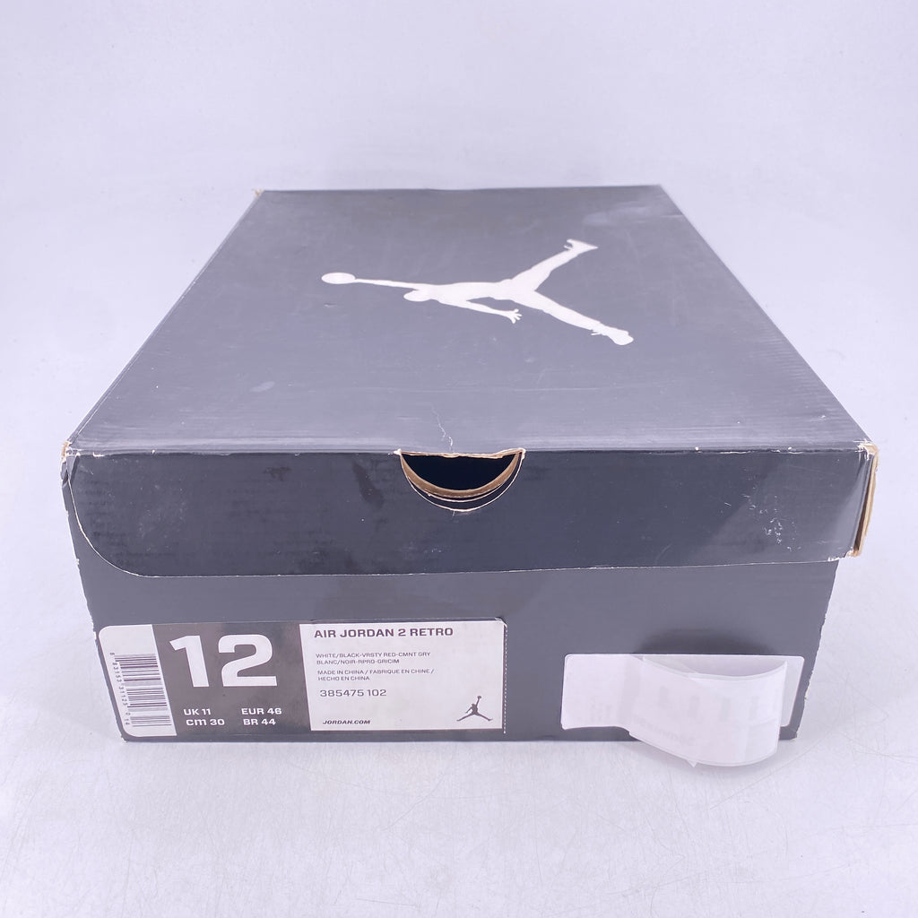 Air Jordan 2 Retro "White Red" 2014 New Size 12