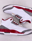 Air Jordan 3 Retro "Cardinal Red" 2022 Used Size 10.5