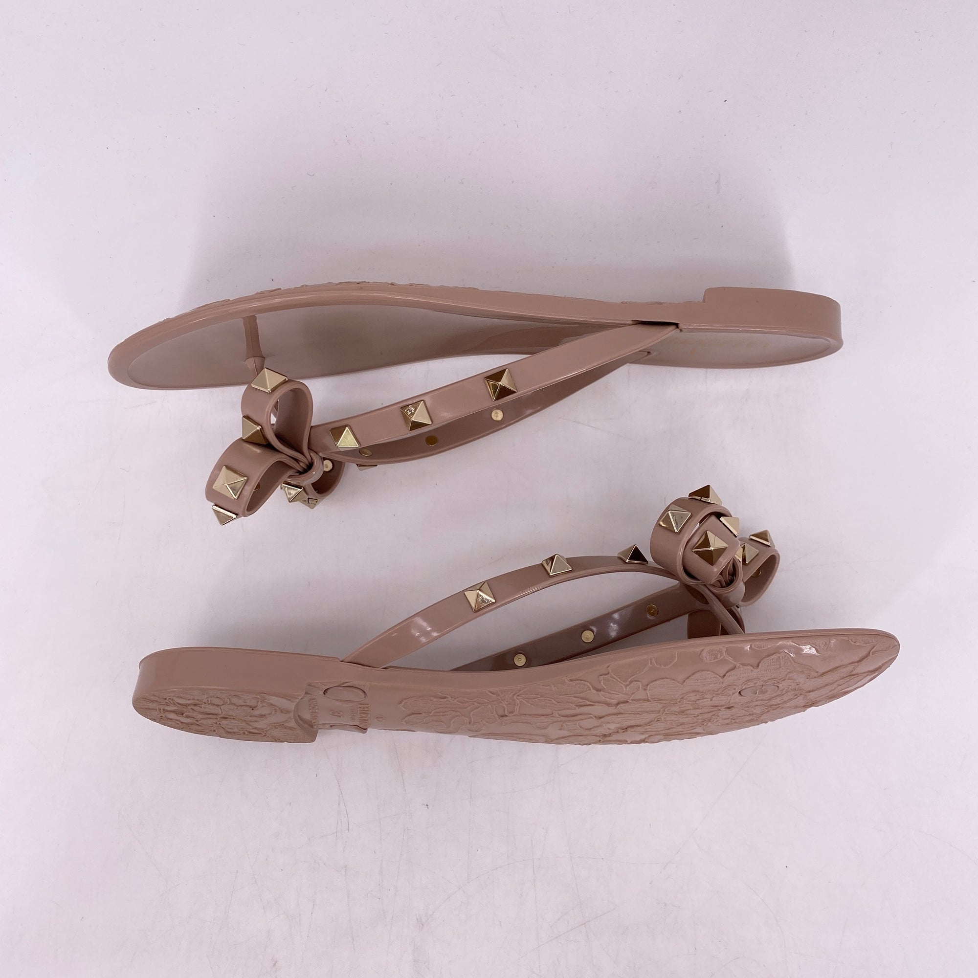 Valentino Flip Flops &quot;Rockstud Jelly&quot;  Used Size 37W