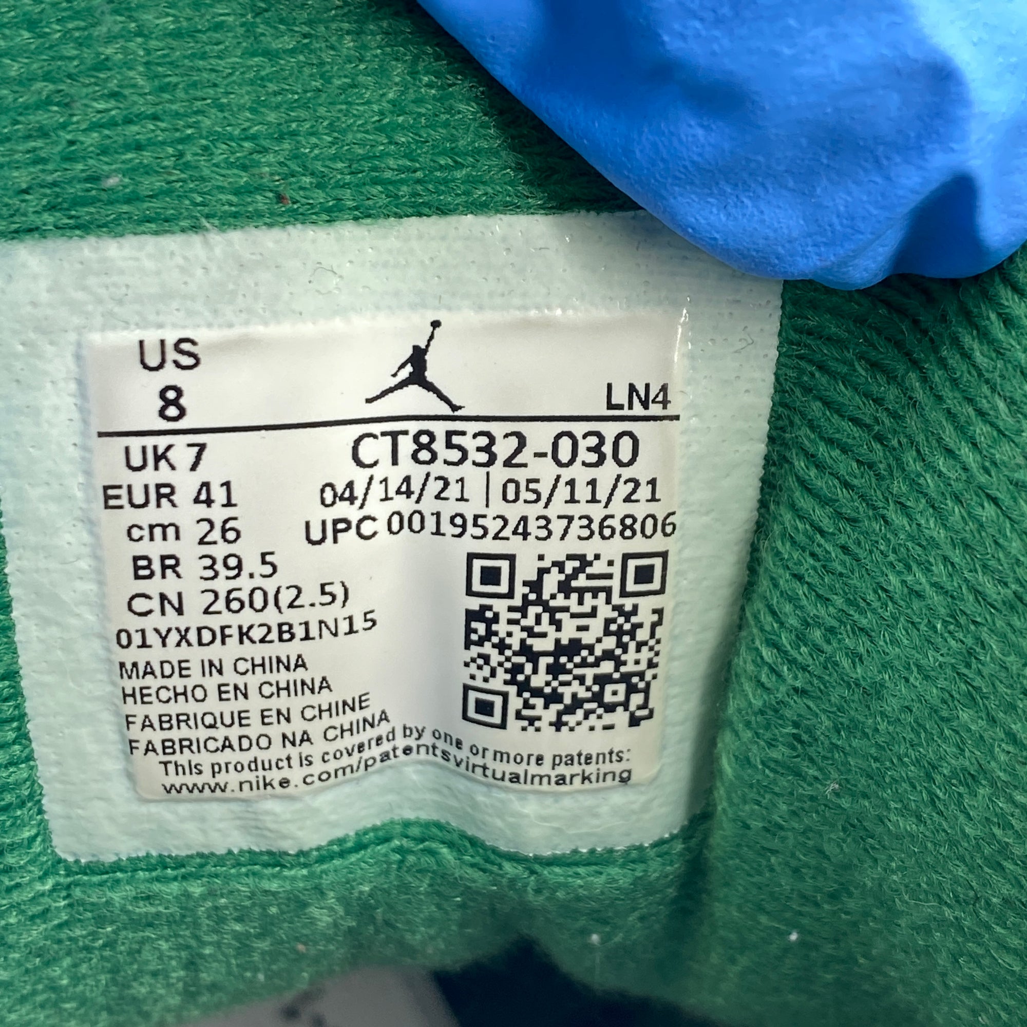 Air Jordan 3 Retro &quot;Pine Green&quot; 2021 Used Size 8