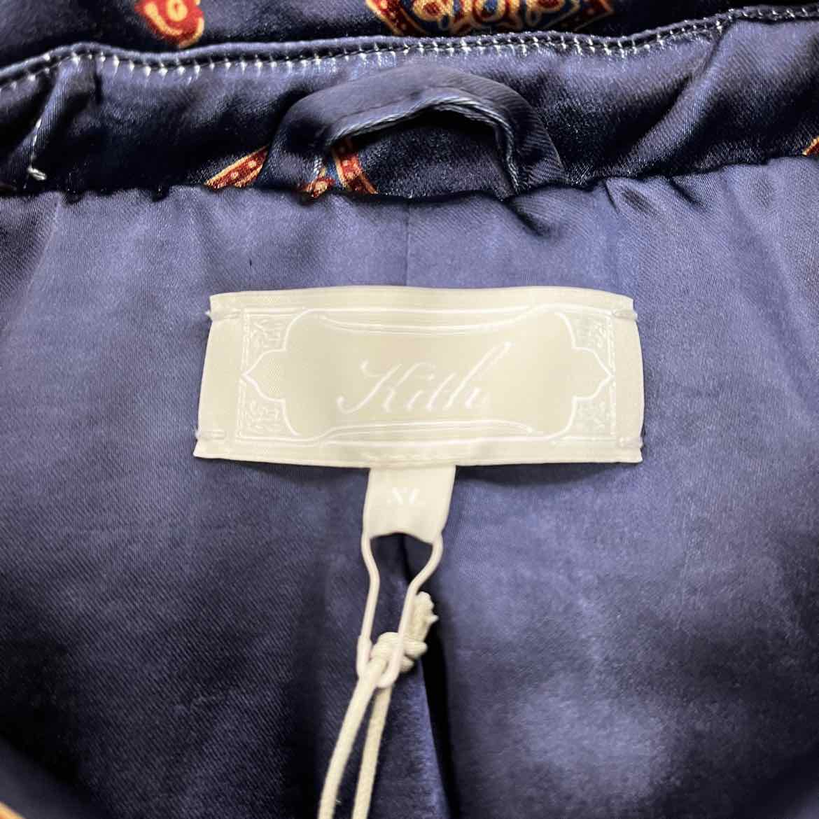 Kith Trucker Jacket &quot;SATIN&quot; Navy New Size XL