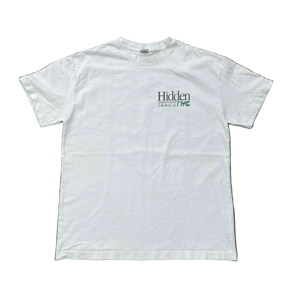 Hidden NY T-Shirt "LOGO" White Used Size L