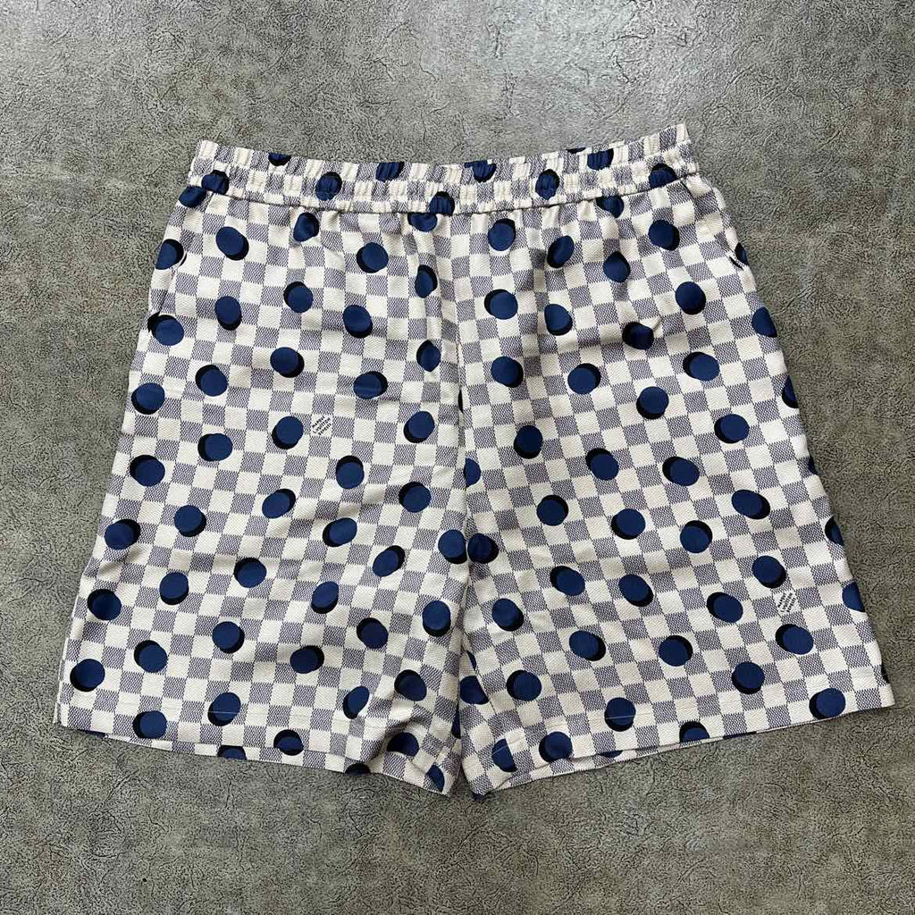 Louis Vuitton Shorts "DAMIER" White New Size 48