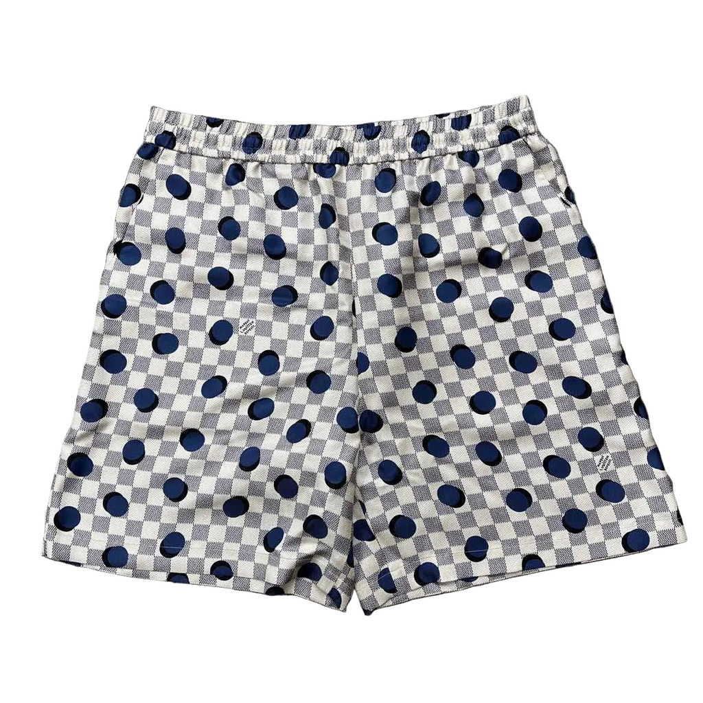 Louis Vuitton Shorts "DAMIER" White New Size 48