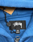 Stussy Zip Up "SPORT LOGO" Blue New Size 2XL