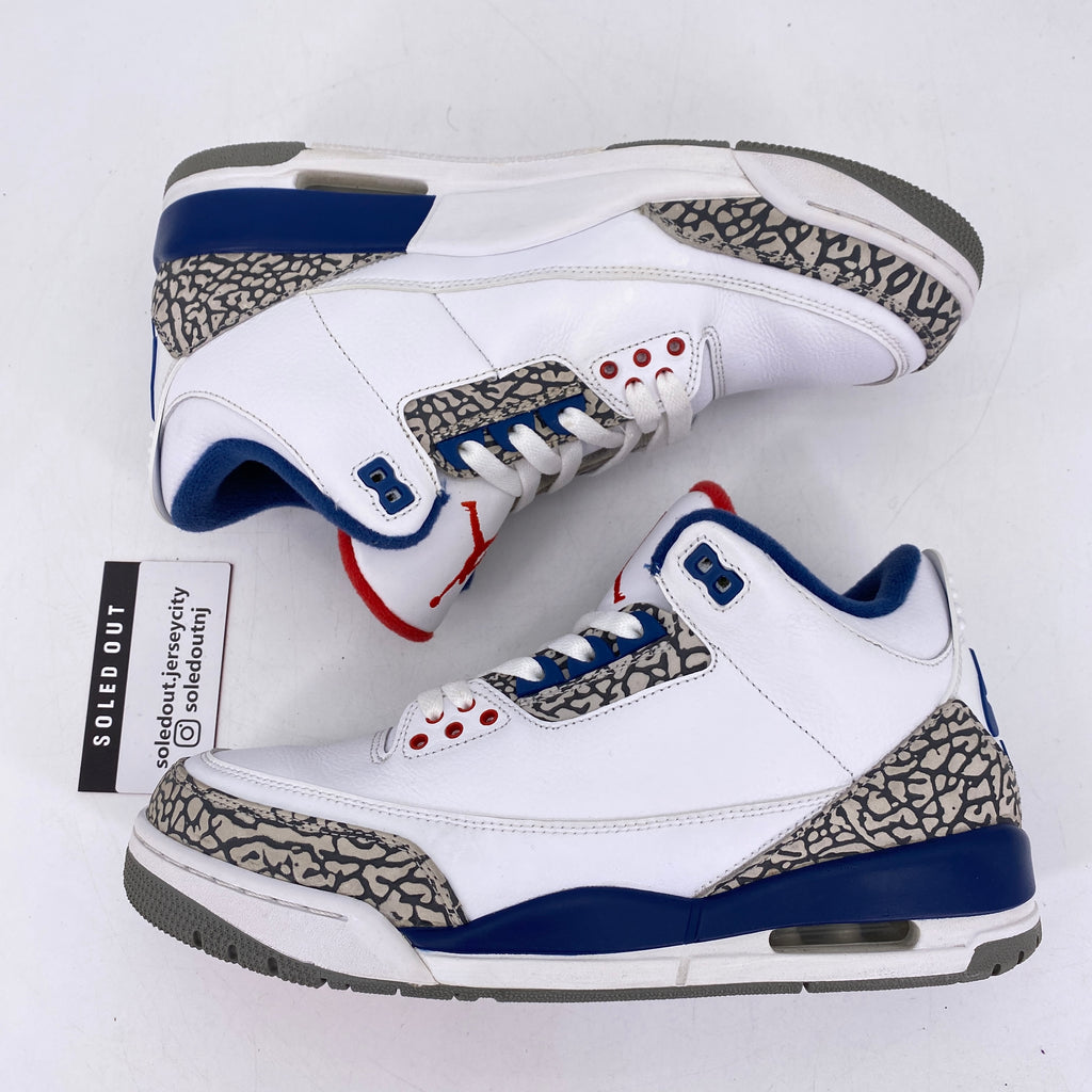 Air Jordan 3 Retro "True Blue" 2016 Used Size 10