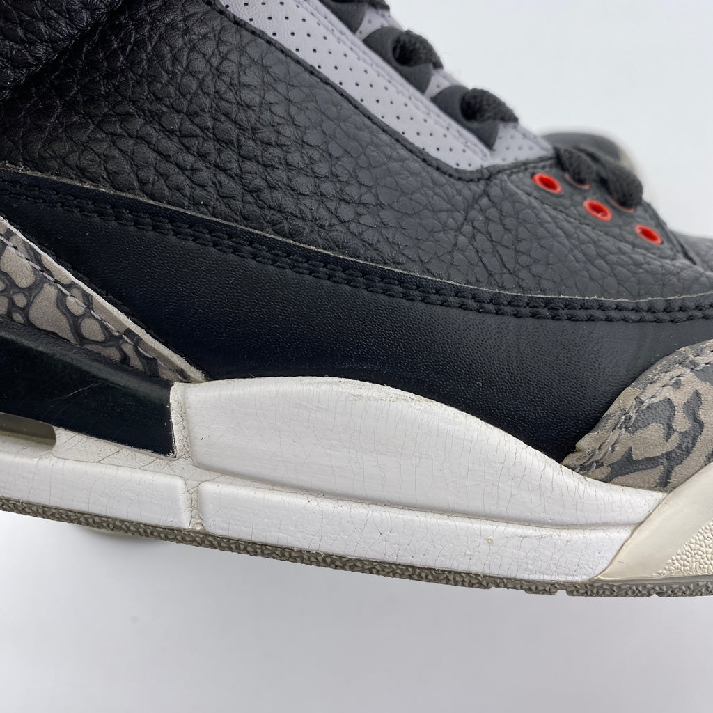 Air Jordan 3 Retro "Black Cement" 2018 Used Size 7.5