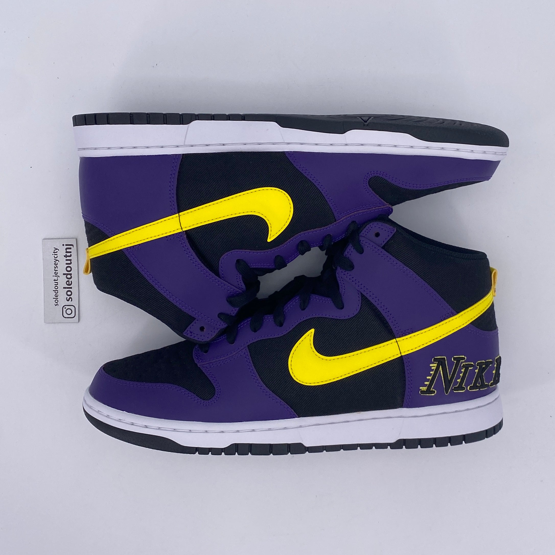Nike Dunk High PRM &quot;Lakers&quot; 2021 New Size 13