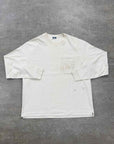 Kith Long Sleeve "POCKET LOGO" Cream Used Size XL