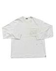 Kith Long Sleeve "POCKET LOGO" Cream Used Size XL