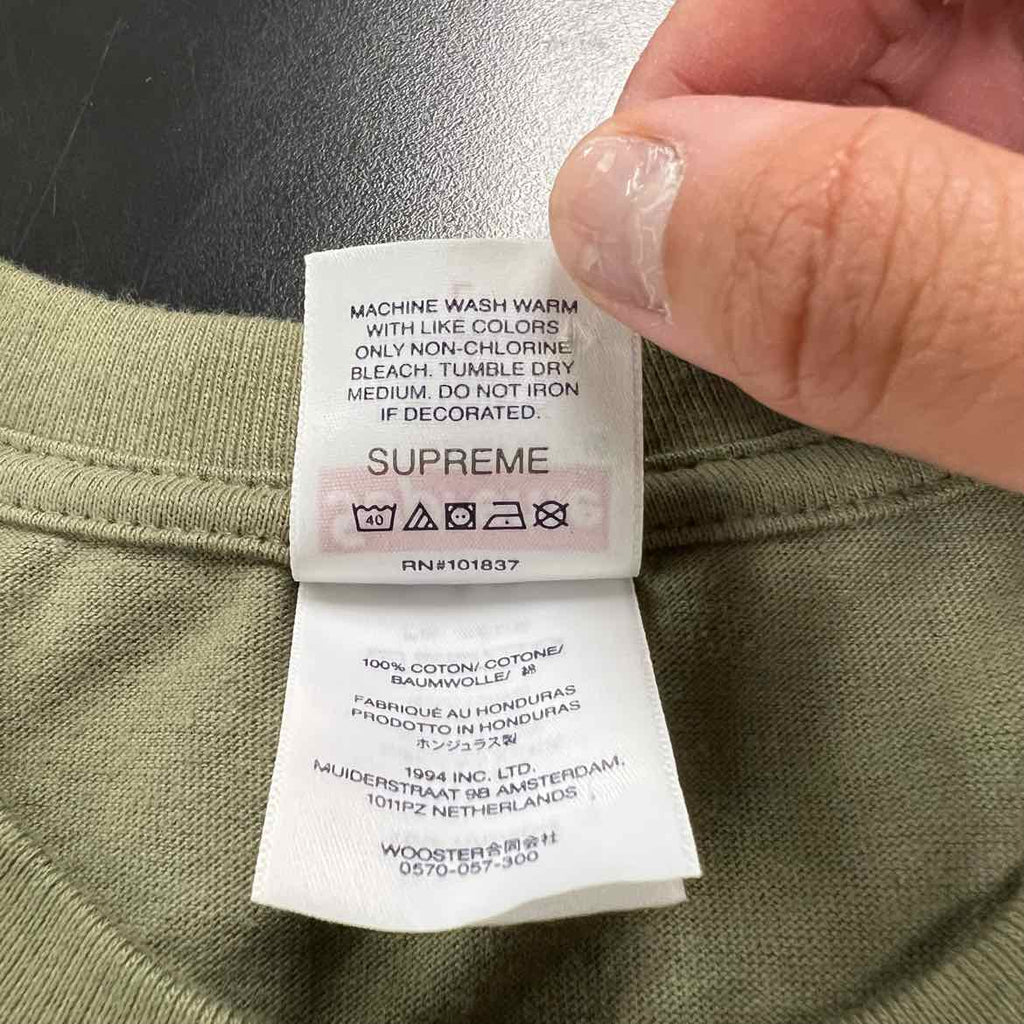 Supreme T-Shirt "GOD SAVE US" Olive New Size L