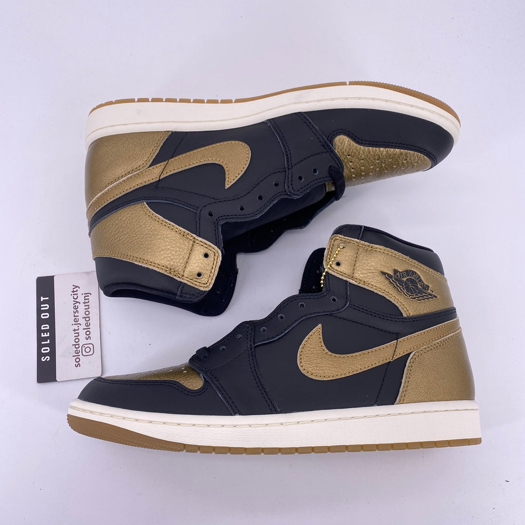 Air Jordan 1 Retro High "Black Metallic Gold" 2024 New Size 10