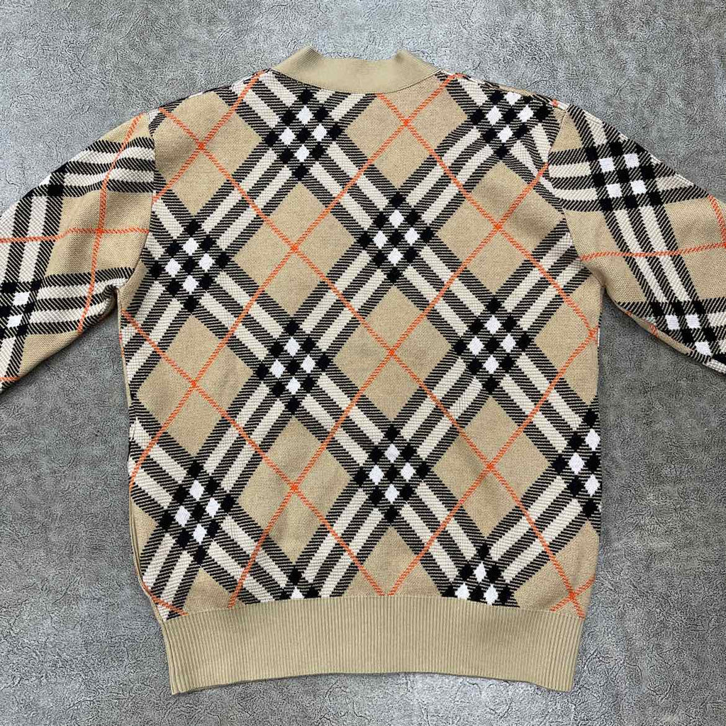 Burberry Cardigan "WOOL MOHAIR BLEND" Sand New Size S