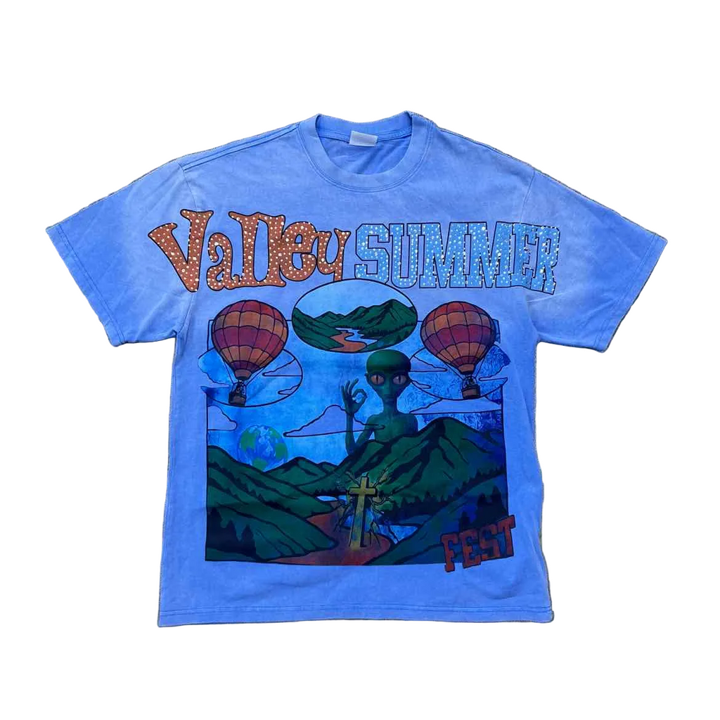 Vale T-Shirt "VALLEY" Blue New Size M