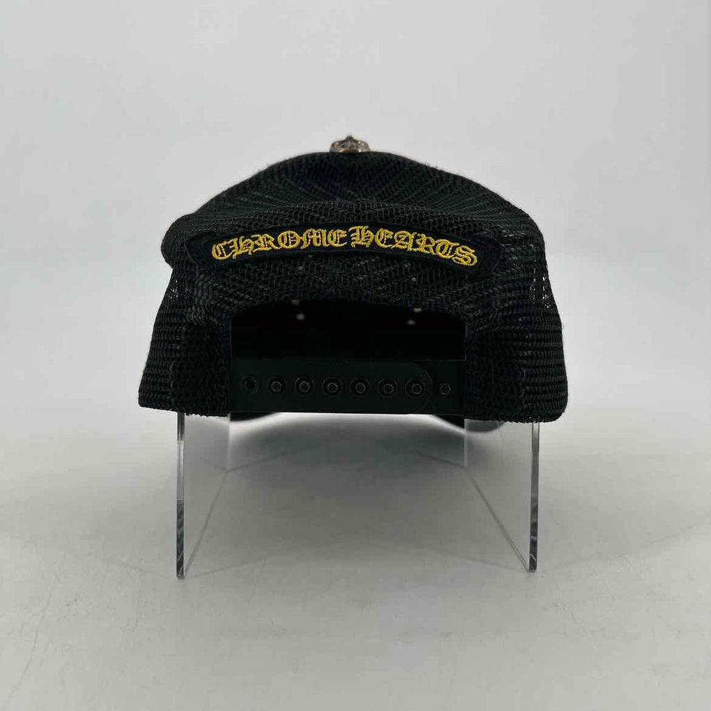 Chrome Hearts Trucker Hat "MADE IN HOLLYWOOD" Used Black Size OS