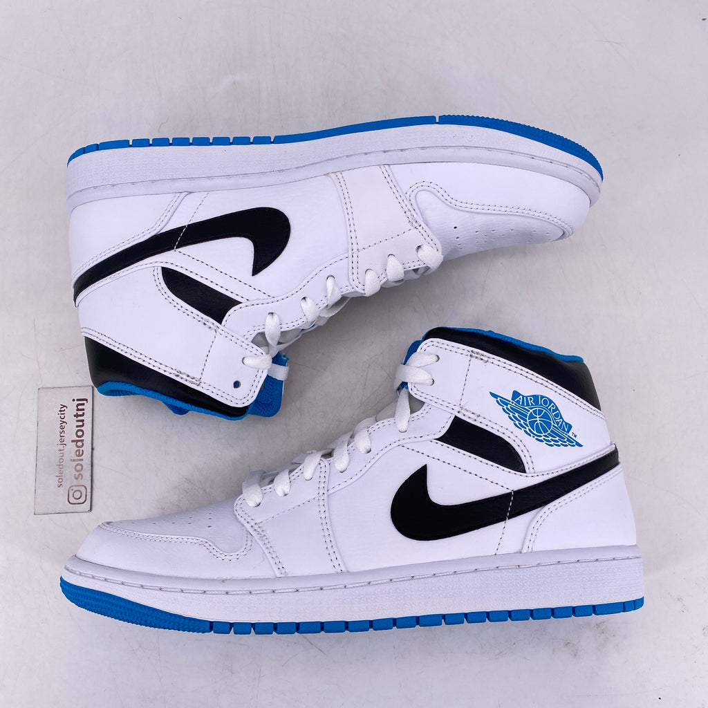 Air Jordan 1 Mid "Laser Blue" 2020 New Size 9.5