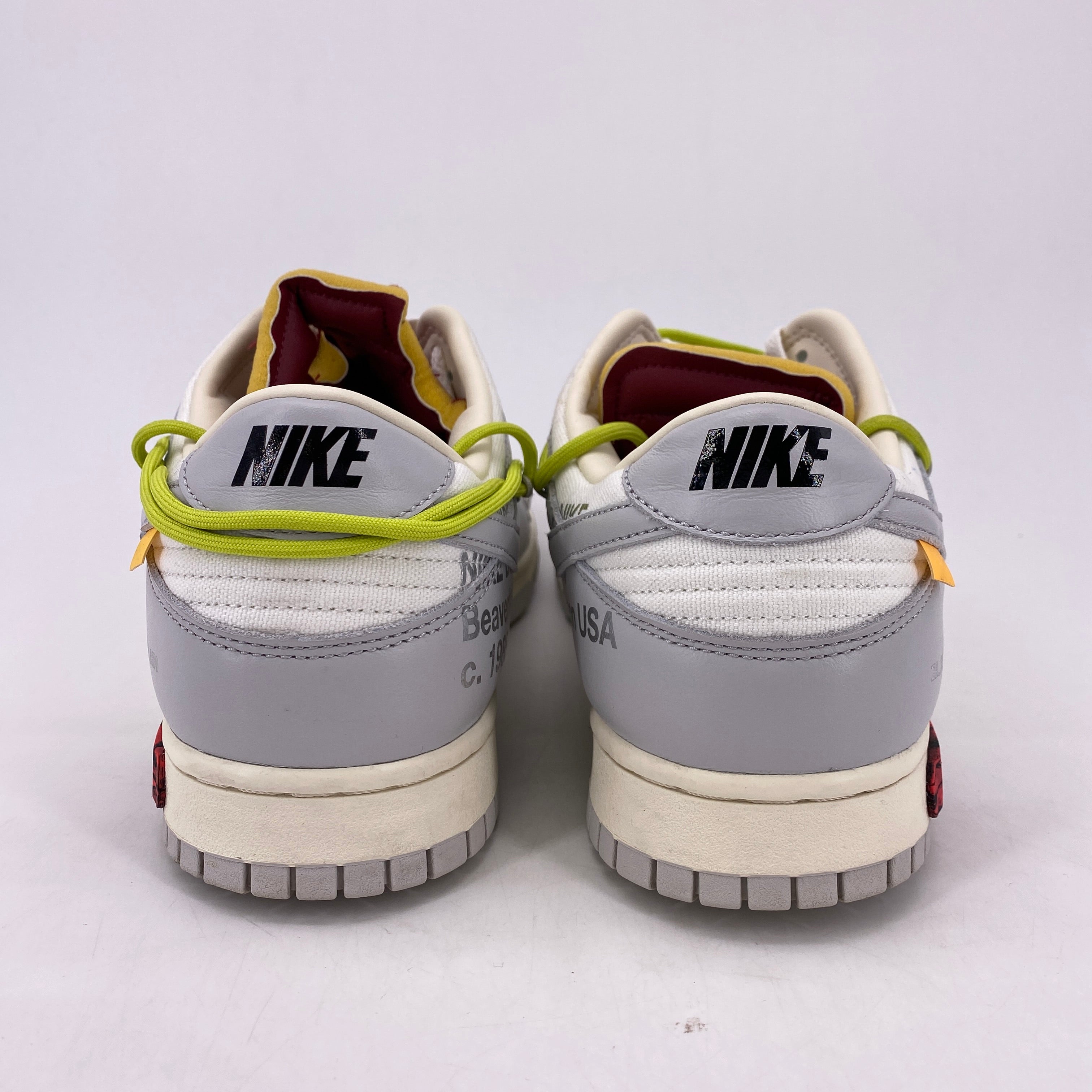 Nike Dunk Low / OW &quot;LOT 8&quot; 2021 Used Size 11.5
