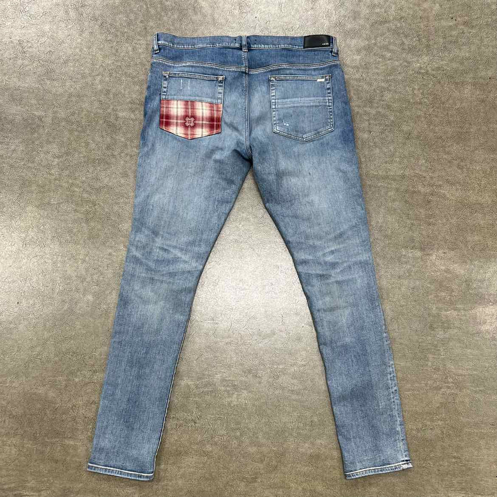 Amiri Jeans "PLAID" Blue Used Size 40