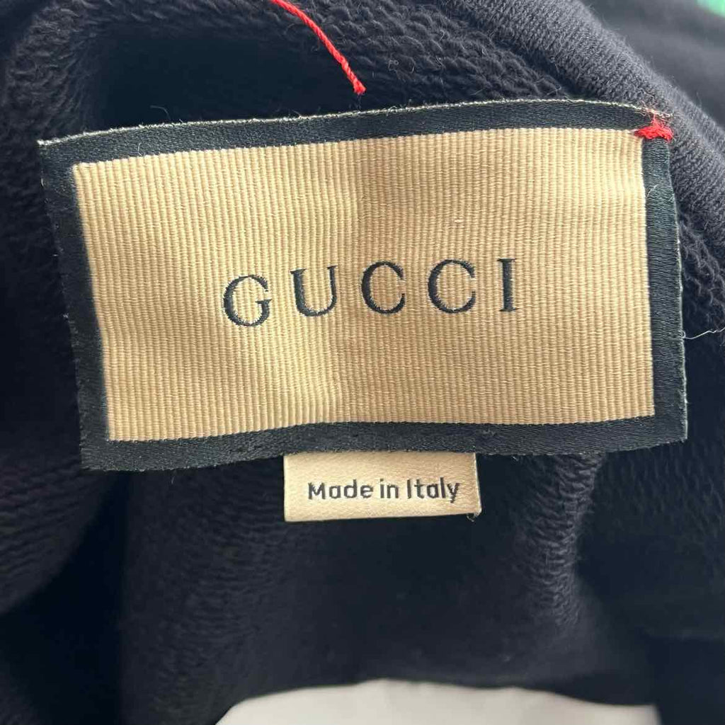 Gucci Hoodie "HALF ZIP" Black Used Size L