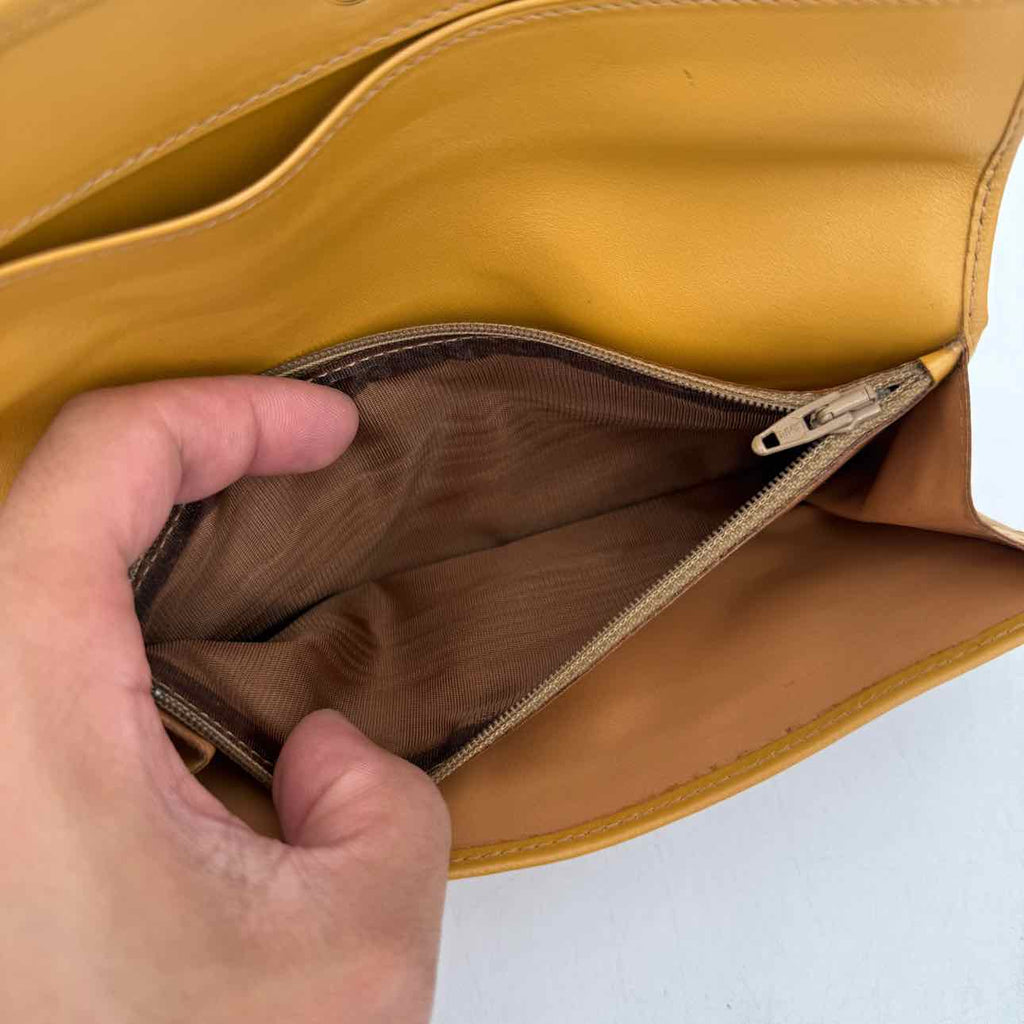 Celine Wallet "TRIOMPHE" Used Brown Size OS