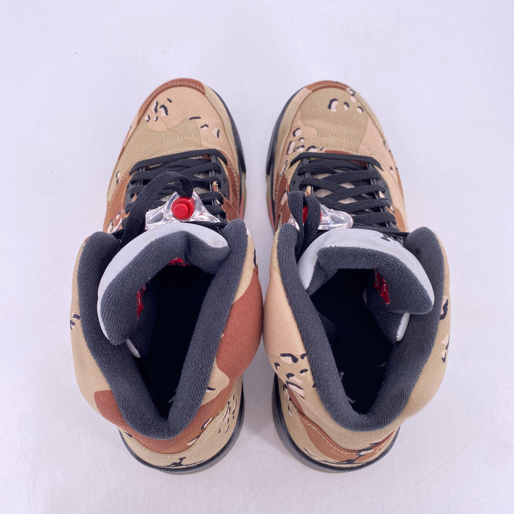 Air Jordan 5 Retro "Supreme Camo" 2015 Used Size 11