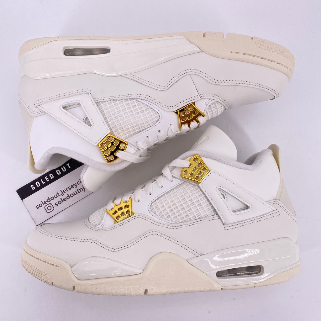 Air Jordan (W) 4 Retro "Metallic Gold" 2024 New Size 12W