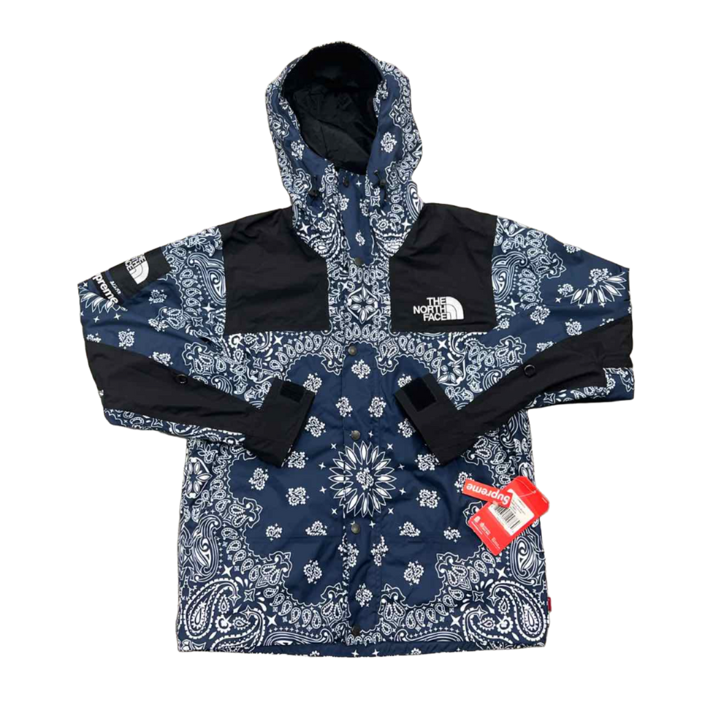 Supreme Jacket "TNF BANDANA" Navy New Size S
