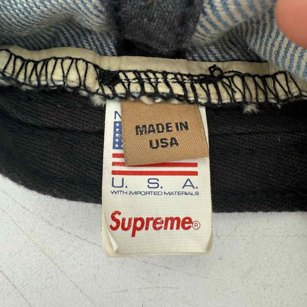 Supreme Cap "BURBERRY DENIM" 2022 Used Blue Size OS