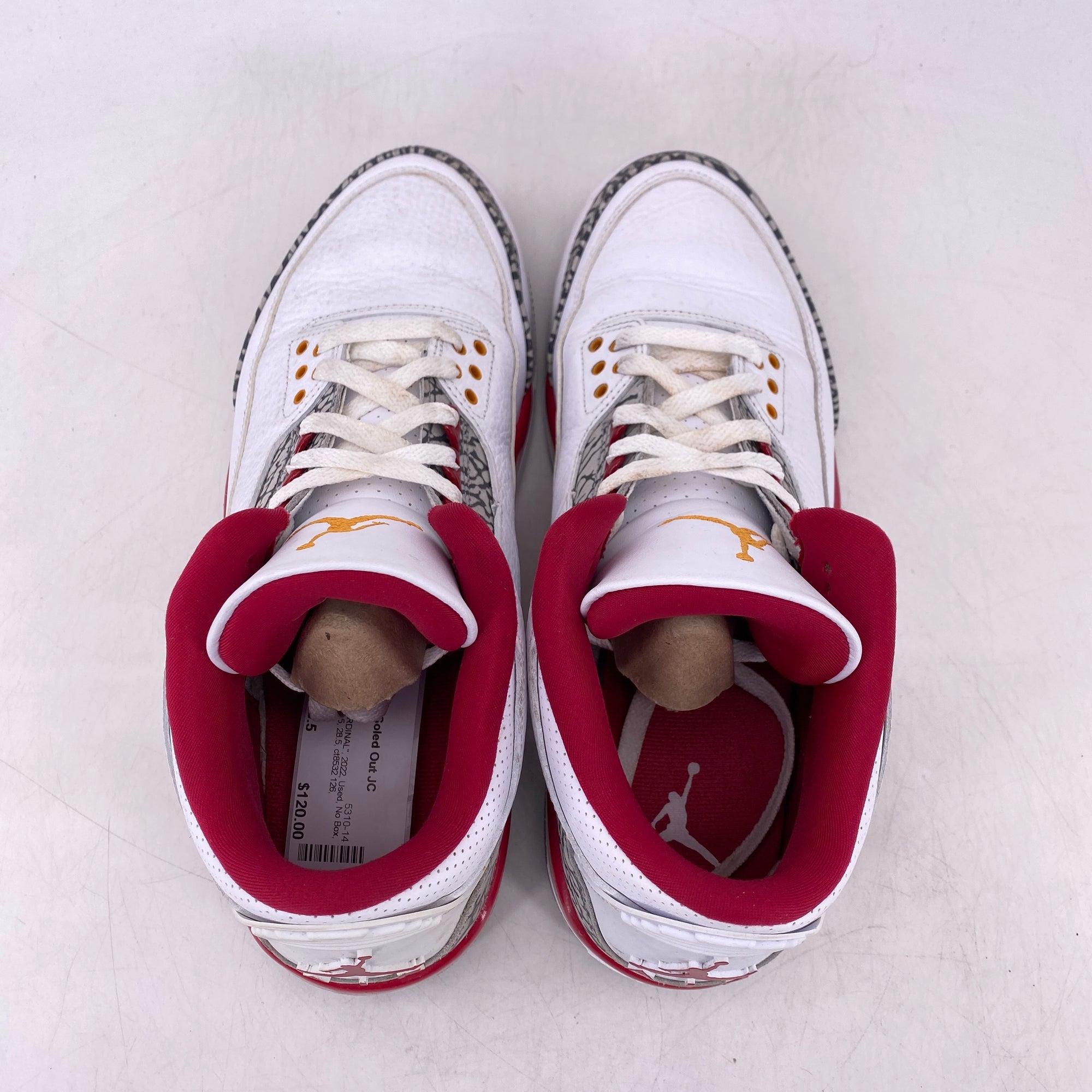 Air Jordan 3 Retro &quot;Cardinal&quot; 2022 Used Size 10.5