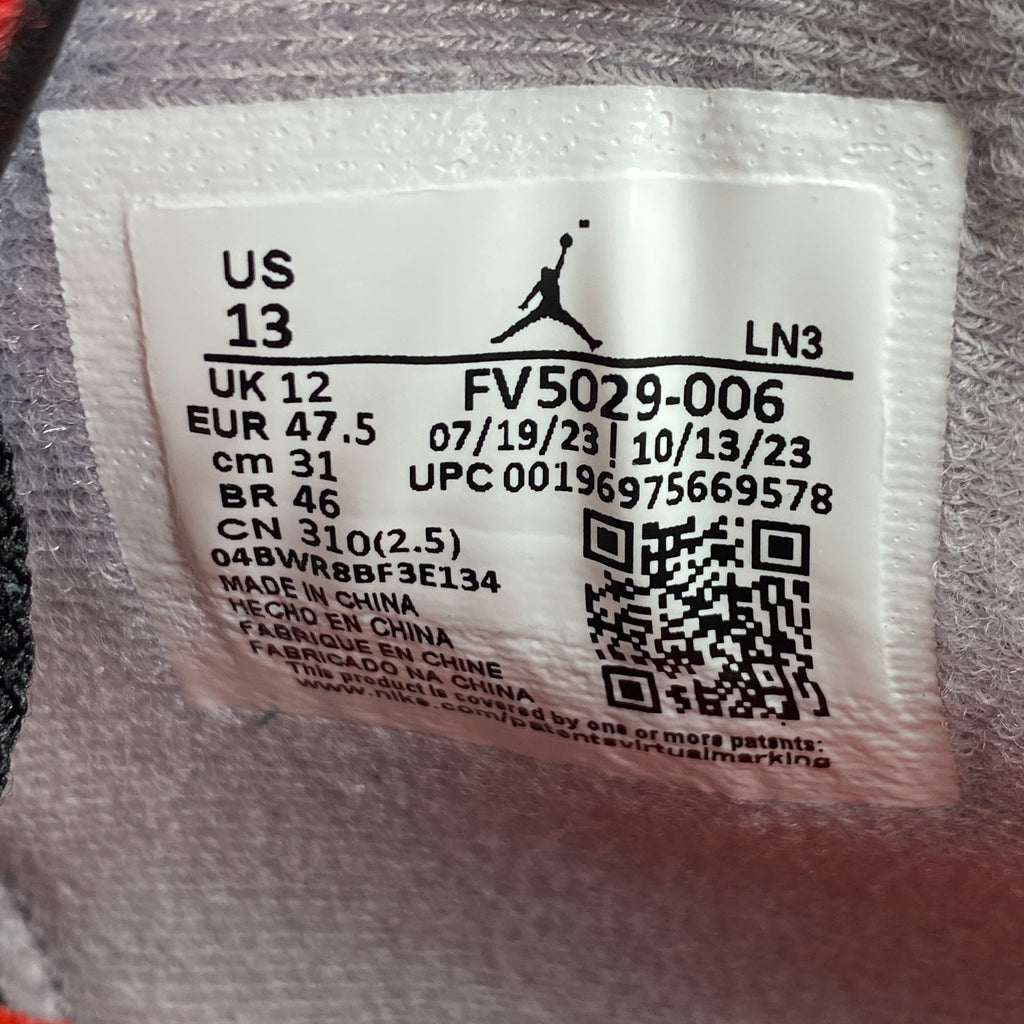 Air Jordan 4 Retro "Bred Reimagined" 2023 New Size 13