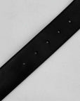 Louis Vuitton Belt "SILVER BUCKLE" Used Black Size 36