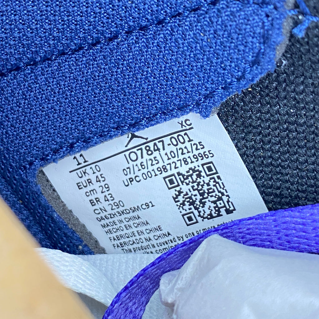 Air Jordan 1 Retro High OG "Union Fragment Sport Royal" 2026 New Size 11