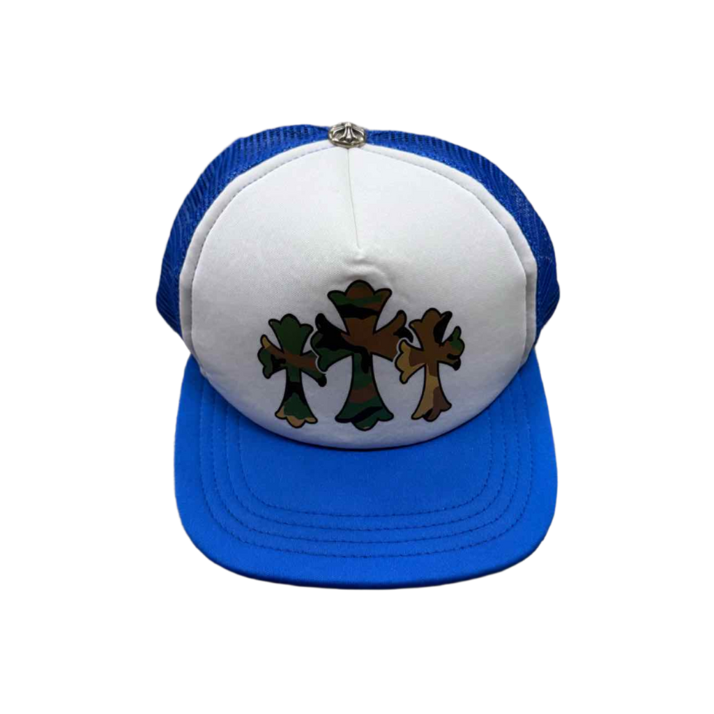 Chrome Hearts Trucker Hat "CEMETERY" New Blue Size OS
