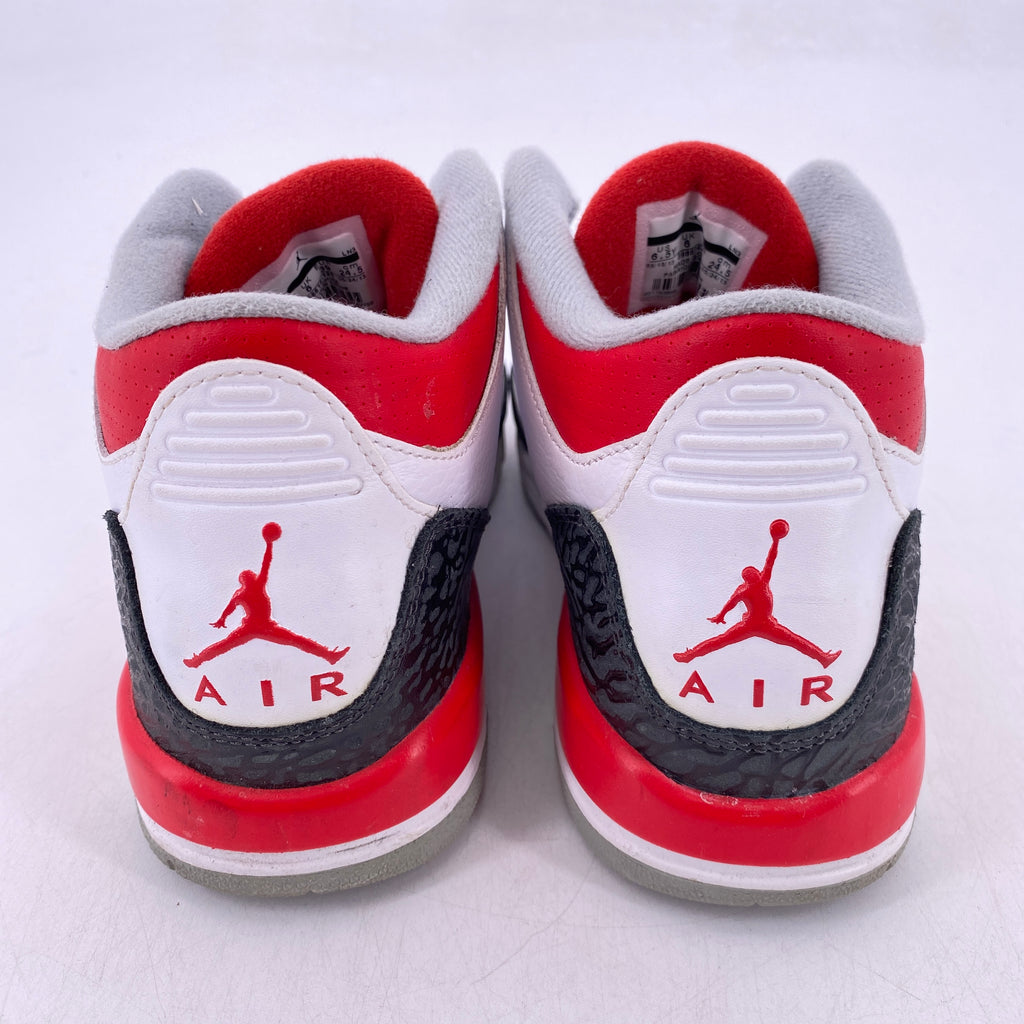Air Jordan (GS) 3 Retro "Fire Red" 2013 Used Size 6.5Y