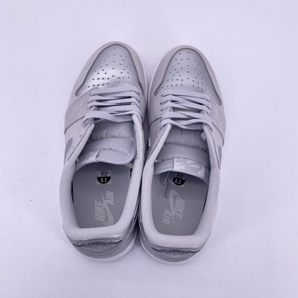 Air Jordan 1 Retro Low "Metallic Silver" 2024 Used Size 8.5